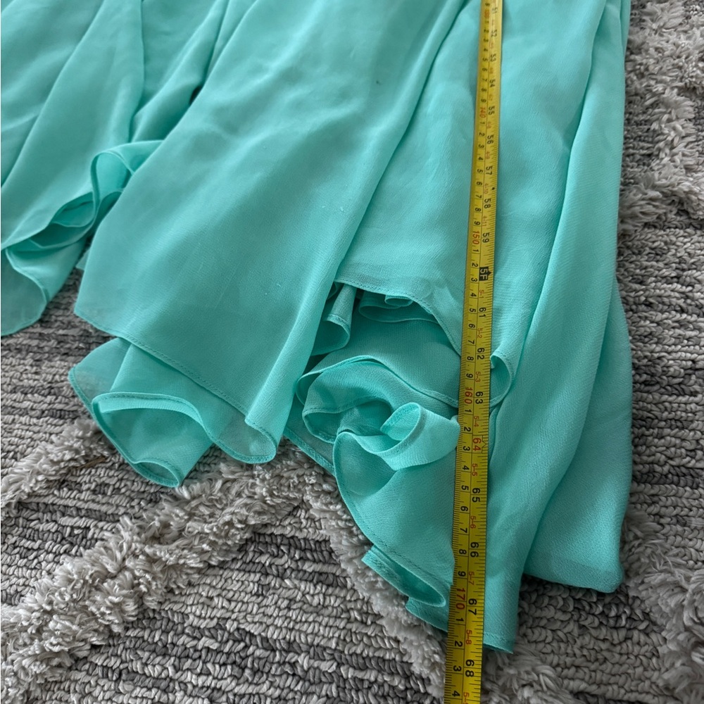 Anthropology Forever That Girl Sheer Plunge Chiffon Maxi Dress Size L - Picture 15 of 16